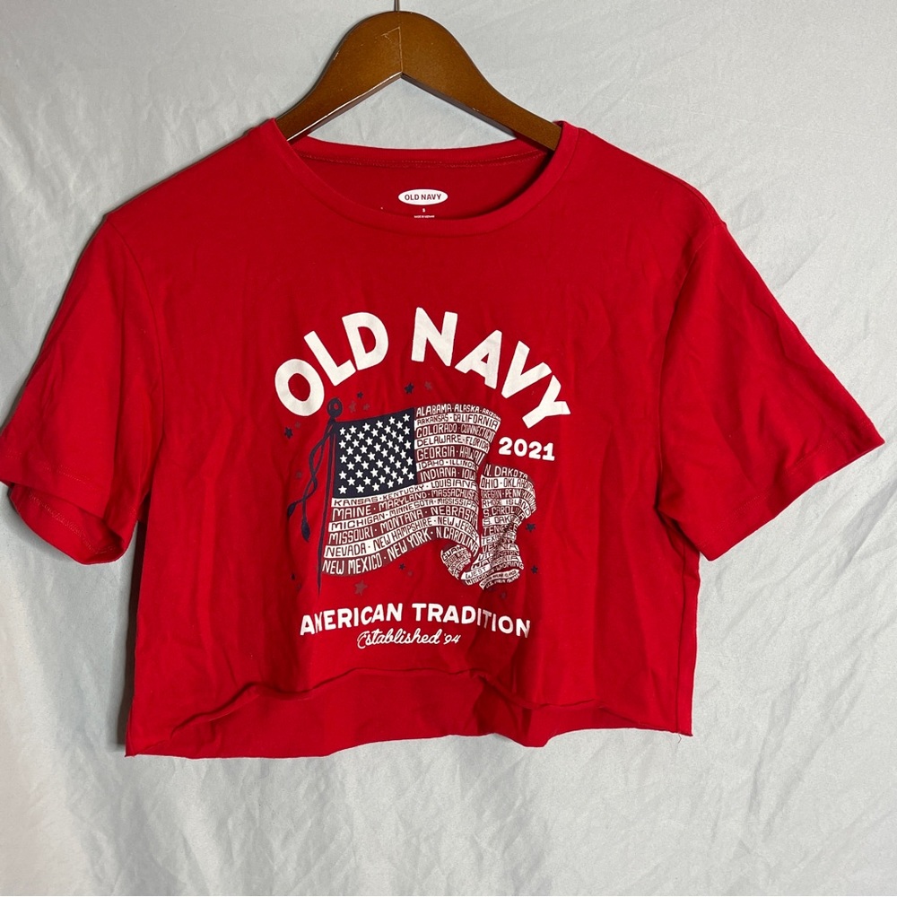 Old Navy 4th of July Crop Top - Picture 2 of 7